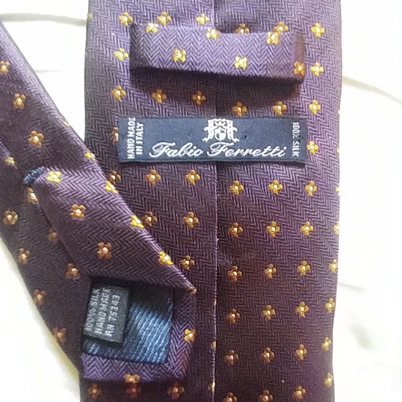 Fabio Ferretti Handmade in Italy Silk Tie. NWOT - Picture 6 of 8